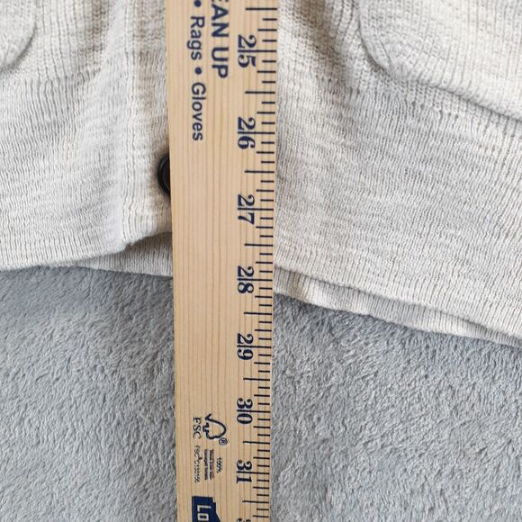 Madewell Womens Size L Cream V-Neck Button up Long Sleeve Oversized Cardigan - Picture 5 of 10